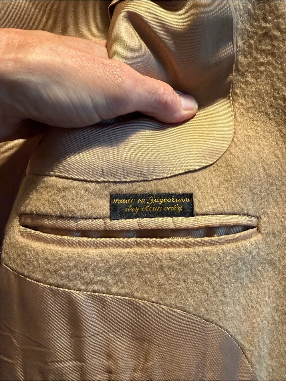 Vintage wool sportcoat by Prince Egon von Fürstenberg made in Yugoslavia 42L
